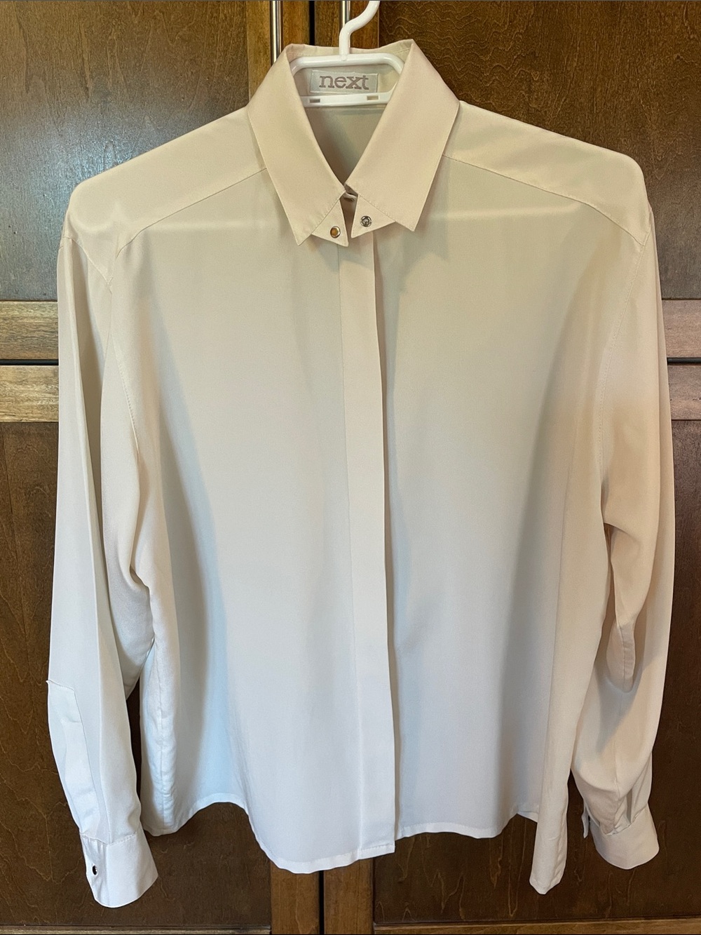 Next beige button up blouse.